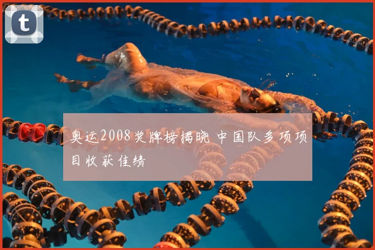 奥运2008奖牌榜揭晓 中国队多项项目收获佳绩