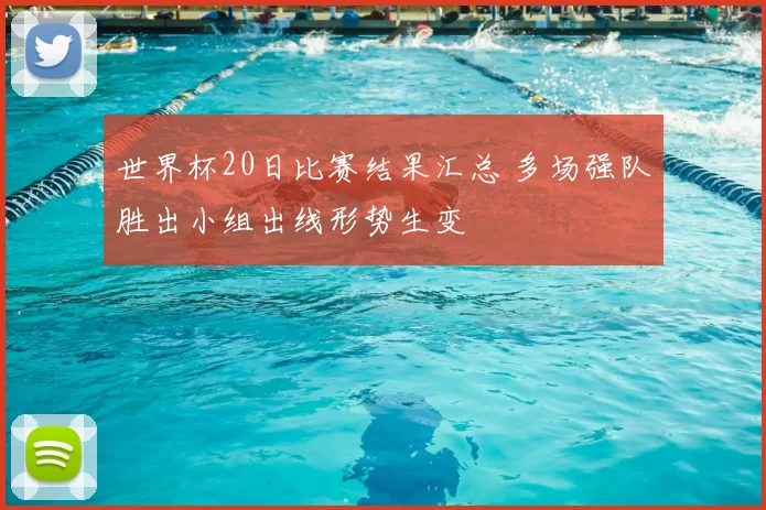 世界杯20日比赛结果汇总 多场强队胜出小组出线形势生变